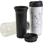 Thermobecher mit Deckel, H�he 17,5 cm, � 7 cm, 12 St�ck