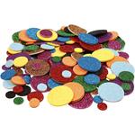 Moosgummikreise, Kreise, � 12+20+32 mm, 1000 St�ck