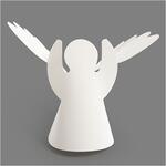 Engel aus Pappe, 25 St�ck, H�he 10,5 cm, Durchmesser 7 cm, 230 g, Wei�