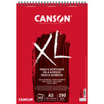 SALE Canson XL Oil Acrylic Spiralblock, DIN A3, 30 Blatt, 290 g/m�
