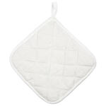 Topflappen wei, wattiert, 20x20cm, 1 Stck