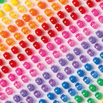 Kunststoff-Perlen Mix BASIC, Jumbo Pack, 500 g farbig sortiert