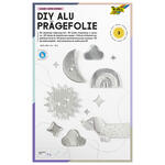 Prgefolie, 3 Bogen, 19x30cm, silber