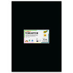 Bastelkarton / Tonkarton 180g/m�, DIN A3, 100 Blatt, schwarz