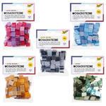 NEU Kunstharz Mosaiksteine Glitter-Mix, 45g, 10x10mm, 190 Stck - Verschiedene Farben