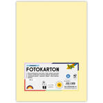 Fotokarton, 50 Bogen, 300 g/qm, DIN A4, Strohgelb