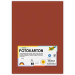 Fotokarton, 50 Bogen, 300 g/qm, DIN A4, Rotbraun
