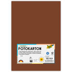 Fotokarton, 50 Bogen, 300 g/qm, DIN A4, Schokobraun