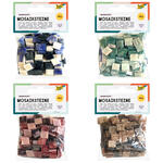 NEU Kunstharz Mosaiksteine Marmoriert, 45g, 10x10mm, 190 Stck - Verschiedene Farben