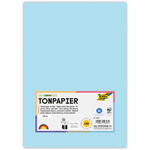 Tonpapier, 100 Bogen, 130 g/qm, DIN A4, Eisblau
