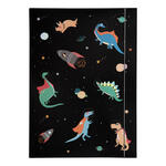 Sammelmappe mit Gummiband, A3, 1 Mappe, HOTFOIL SPACE DINOS / Weltraum Dinosaurier