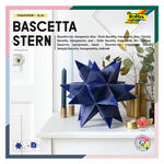 Faltbl�tter Bascetta Stern Transparent Blau - Verschiedene Gr��en