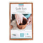 Glorex Hobby Time Soft-Ton lufttrocknend, 1000g, terracotta