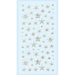 NEU SOFTY 3-D Sticker / Aufkleber, Stern, silber, 1 Bogen
