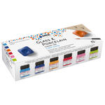 NEU Glass & Porcelain Classic Set, deckende Porzellanfarbe Color Living, 6 x 20 ml