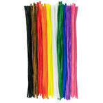 Gro�pack Chenilledraht / Pfeifenputzer / Biegepl�sch, 8mm x 50cm, 100 Stk. Bunt