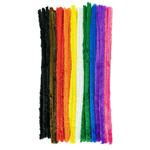 Chenilledraht / Pfeifenputzer / Biegepl�sch, Flausch, 20mm x 50cm, 50 Stk. Bunt