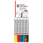 SALE Marabu Porzellan & Glas Stifte Set, 5er Sortierung