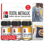 SALE Marabu-Textil Metallic Set, 3 x 15 ml PREISHIT