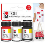 SALE Marabu-Textil Standard Set, 3 x 15 ml PREISHIT