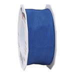 SALE Seidenband Dream, mit Drahtkante, Breite 40mm, Lnge 20m, Royalblau