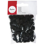 Rayher Pompons, 10 mm, 65 Stck, schwarz