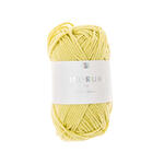Ricorumi dk Häkelgarn, 100% Baumwolle, 25 g, Pastell Gelb
