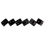 Kunststoff-Perlen Itoshii, Wrfel, 6 x 6 x 6 mm, 96 Stk, Classic Schwarz