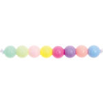 Kunststoff-Perlen, Itoshii, rund, 6 mm, 80 Stk, Pastell Mix