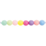 Kunststoff-Perlen, Itoshii, rund, 10 mm, 24 Stk, Pastell Mix