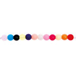 Kunststoff-Perlen, Itoshii, rund, 6 mm, 68 Stk, Just Happy Bunt