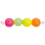 Kunststoff-Perlen, Itoshii, rund, 4 mm, 300 Stk, Neon Mix