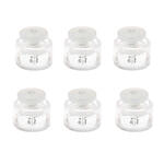Kunststoff-Verschluss, Itoshii Ponii, 14 x 9 mm, 6 Stk, Transparent