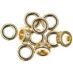 Metall Groloch-Perlen, Itoshii Ponii, Ring, 9 x 3,5 mm, 10 Stk, Gold
