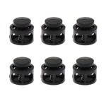 Kunststoff-Verschluss, Itoshii Ponii, 14 x 9 mm, 6 Stk, Schwarz