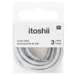 Armbnder 3er Set, Itoshii Ponii, Schnrsenkel-Style, 28 cm - Verschiedene Farben