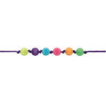 Kunststoff-Perlen, Mix rund, 7 x 4 mm, 165 Stk, Multicolor