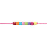 Kunststoff-Perlen, Wrfel Mix, 5 x 5 x 5 mm, 99 Stk, Multicolor