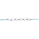 Kunststoff-Perlen, rund, 7 x 4 mm, 165 Stk, Wei