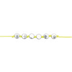 Kunststoff-Perlen, rund, 7 x 4 mm, 165 Stk, Silber