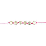 Kunststoff-Perlen, rund, 7 x 4 mm, 165 Stk, Gold