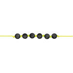 Kunststoff-Perlen, rund, 7 x 4 mm, 165 Stk, Schwarz