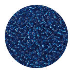 Rocailles-Perlen, 3,1 mm, 14 g, Trkis mit Silbereinzug