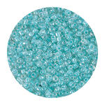 Rocailles-Perlen, 3,1 mm, 14 g, Hellmint Transparent
