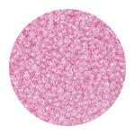 Rocailles-Perlen, 2 mm, 14 g, Rosa Transparent