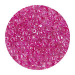 Rocailles-Perlen, 4 mm, 14 g, Pink Regenbogen