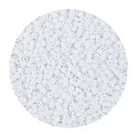 Rocailles-Perlen, 2 mm, 14 g, Wei Opak