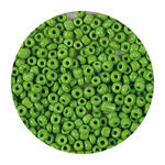 Rocailles-Perlen, 3,1 mm, 14 g, Pistazie Opak