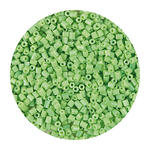 Rocailles-Perlen 2Cut, 2 mm, 14 g, Pistazie Opak