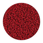 Rocailles-Perlen, 2 mm, 14 g, Rot Opak
